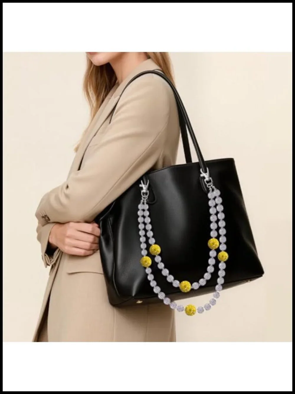 Layered Bead Wallet Chain for Men Jean Pocket Keychain Purse Accessories